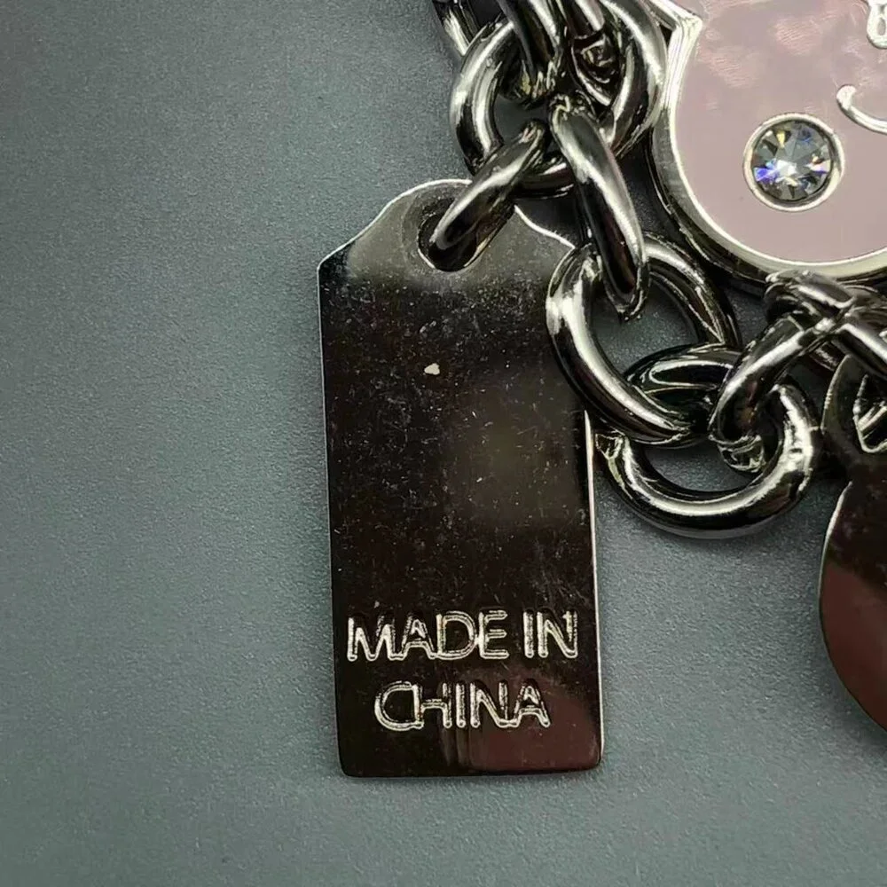 Coach Red and Silver Heart Keychain - Picture 9 of 11